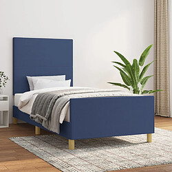 vidaXL Cadre sans matelas - Bleu