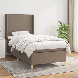 vidaXL Sommier à lattes de lit Taupe 80x200 cm
