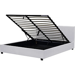 Avis Habitat Et Jardin Lit double avec coffre Carla - 140 x 190 cm - Blanc