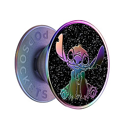 PopSockets Pop Grip pour Smartphones Standard Design Stitch Enamel Oil Slick Violet