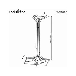 Nedis support plafond pour vidéoprojecteur pas cher