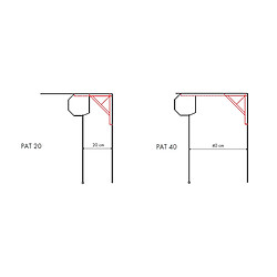 Lumene Support mural vidéoprojecteur - Blanc pas cher