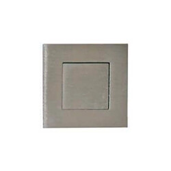 Poignées cuvettes carrées à encastrer - Inox brossé