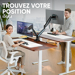 ONKRON Bras Double Ecran PC pour 13" - 32" Moniteur, 9 kg ,VESA 75x75 - 100x100 mm, G200-B pas cher