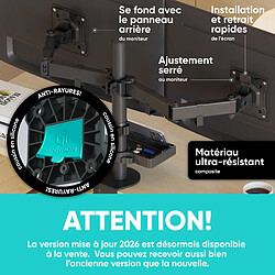 ONKRON Bras Ecran PC 2 Ecran 13 - 32 Pouces, de 8 kg ,VESA 75x75 & VESA 100x100,D221E-B pas cher