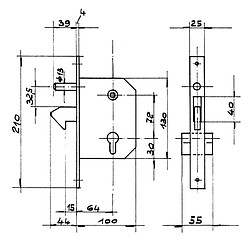 Serrure pour portail IBFM