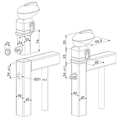 Locinox serrure de portillon piscine Twist