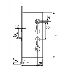 Cylindre de porte Tesa