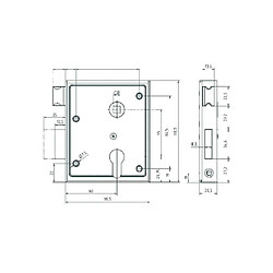 Bever Serrure monopoint - Argent