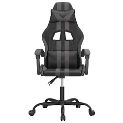 Avis vidaXL Chaise de jeu Gris/Noir