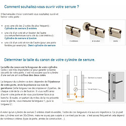 ABUS Cylindre de Sécurité E5 40 x 40