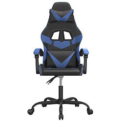 Avis vidaXL Chaise de jeu - Noir/Bleu