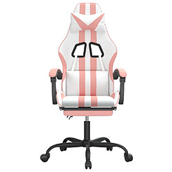 Avis VidaXL Chaise de jeu - Blanc/Rose