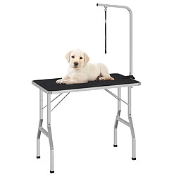 vidaXL Table ajustable chiens chats 1 potence