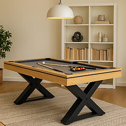 Concept Usine Table multi-jeux, ping-pong et billard en bois TEXAS