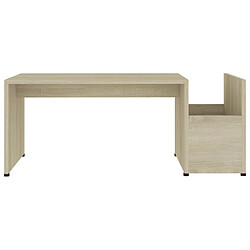 Avis vidaXL Table basse Chêne sonoma 90x45x35 cm bois d’ingénierie