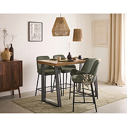 Avis Lisa design table à manger Jayto - Noir et bois