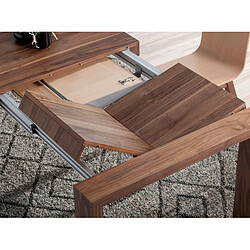 Angel Cerda Table à manger à rallonge rectangulaire noyer pas cher