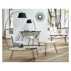 Atmosphera Table d'appoint Neile - Noir et bois