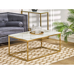 Beliani Table Basse DELANO - Doré