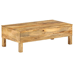 Avis vidaXL Table Basse Bois de Manguier
