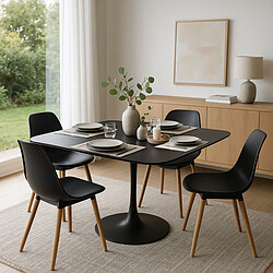 Ahd amazing home design Table à manger carrée - Noir