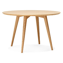 Alterego Table à dîner ronde 'SWEDY' Ø 120 cm