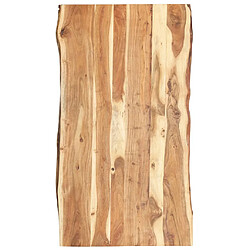 vidaXL Dessus de table Bois d'acacia massif 118x(50-60)x3,8 cm