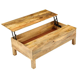 vidaXL Table Basse Bois de Manguier
