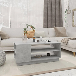 Vidaxl Table basse en bois d'ingénierie - Gris béton