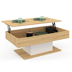 Idmarket MARKET TB relev. EDEN bois et blanc