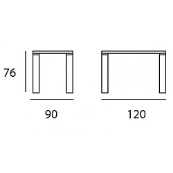 Inside 75 Table Repas ECO 120x90 cm