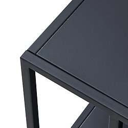 Avis helloshop26 Table basse métal 47x110 cm - Noir