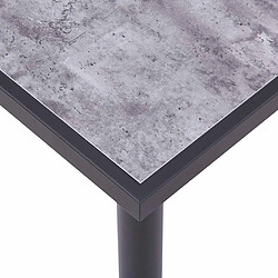 Acheter VIDAXL Table de salle à manger - Noir et gris béton