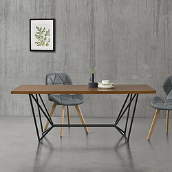 En.casa Table de salle à manger - Noir