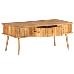 vidaXL Table Basse - Bois d'Acacia