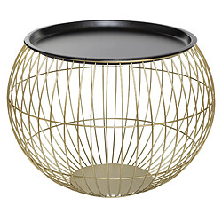 Atmosphera Table d'appoint métal - Or