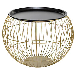 Atmosphera Table d'appoint métal - Or