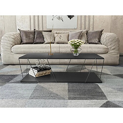 Vente-unique Table basse Delory - Gris anthracite pas cher