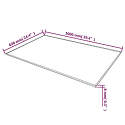 Acheter VIDAXL Dessus de Table Verre Trempé Noir