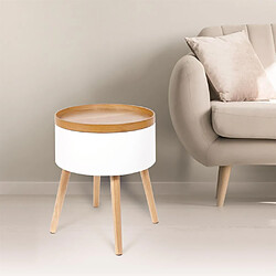 The Home Deco Factory the_home_deco_factory Table Coffre Igor - Bois Blanc
