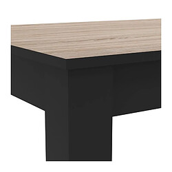 Avis Mes table à manger Santos - chêne brossé et noir