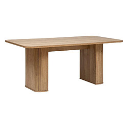 Atmosphera Table à manger Colva pour 6 personnes en bois - Marron
