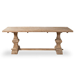 Table à manger 8 personnes en pin - Bois