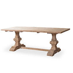 Table à manger 8 personnes en pin - Bois