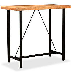 Helloshop26 Table haute mange-debout industrielle - Bois pas cher