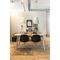 Toilinux Table à manger extensible 6 à 8 places en MDF - Beige