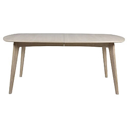 Toilinux Table à manger extensible 6 à 8 places en MDF - Beige