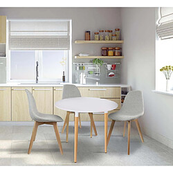 The Home Deco Factory Scandi Table repas ronde