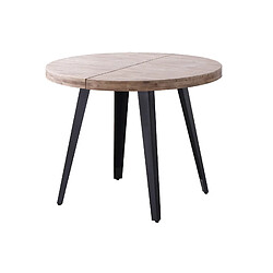 Pegane Table à manger extensible - Chêne miel
